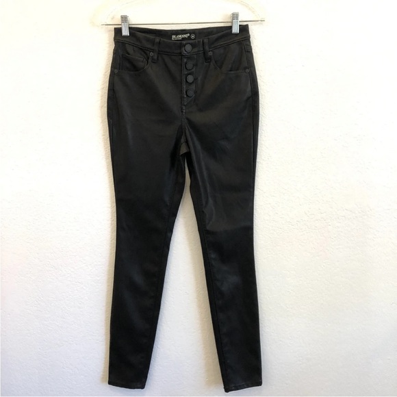 Blank NYC Vegan Leather Daddy Soda Pants In Black Women's - Picture 3 of 8
